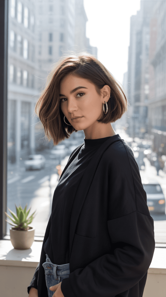 Modern Layered French Bob