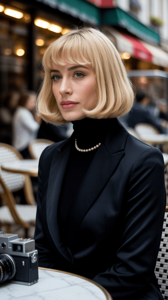 Classic French Bob Blonde