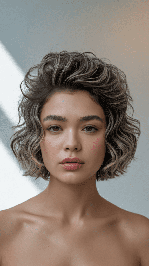 Wavy Bob with Textured Crown