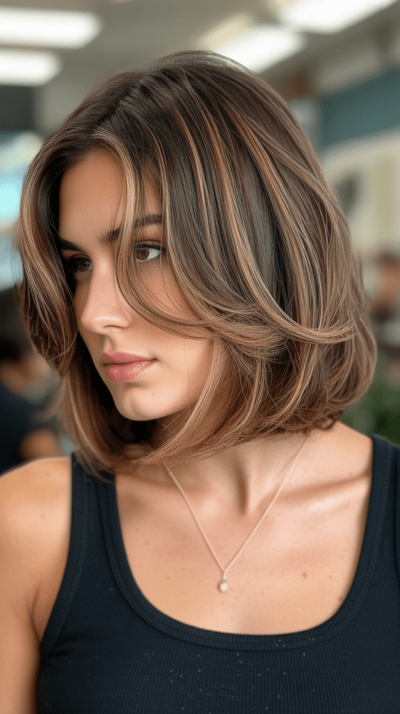 French Bob with Color-Enhanced Layers