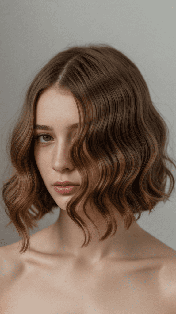 Wavy Bob with Graduated Cut