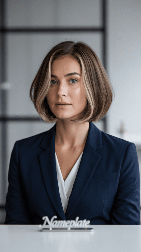 Layered French Bob with Internal Texture