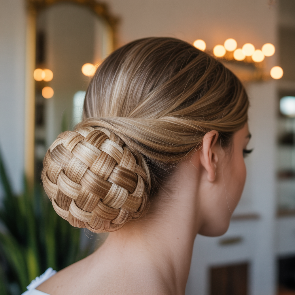 Basket Weave Bun