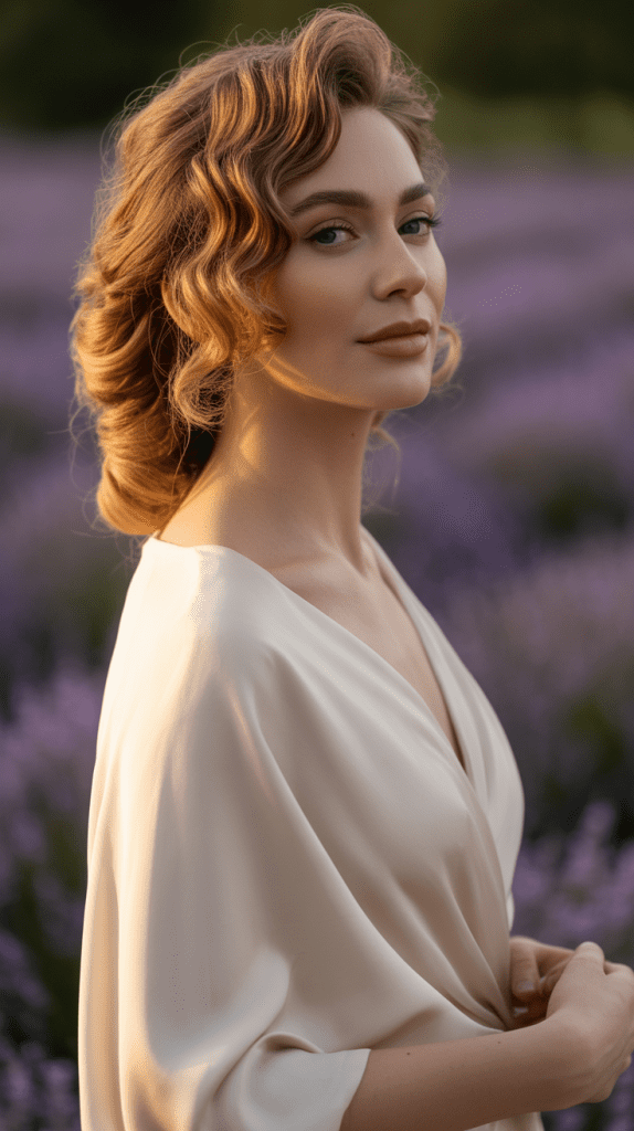 Side-Parted Romantic Waves