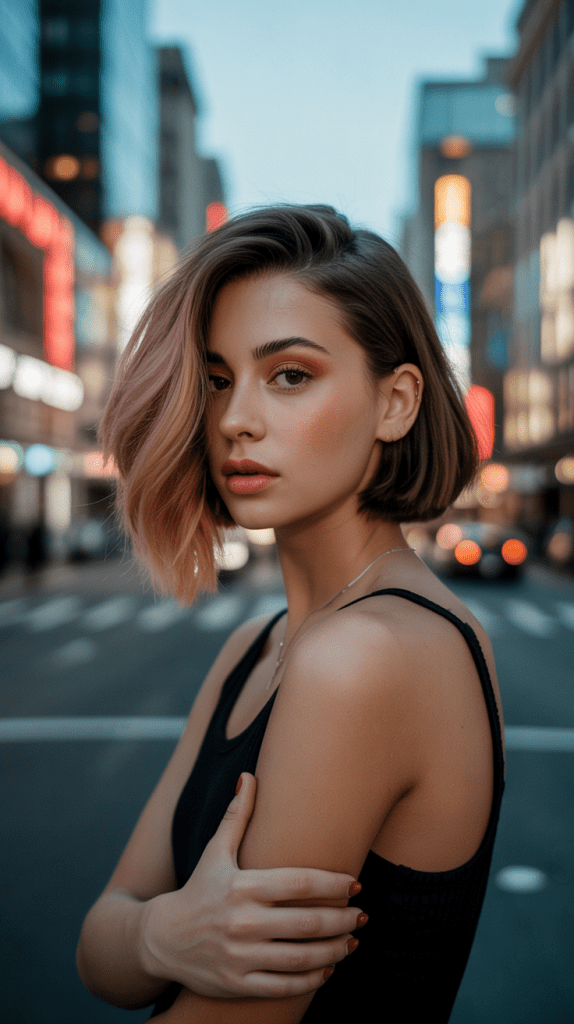 Asymmetrical Angled Bob