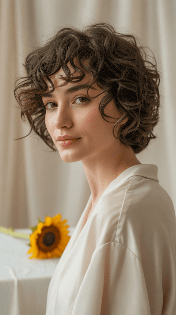 Curly Shag with Face-Framing Layers