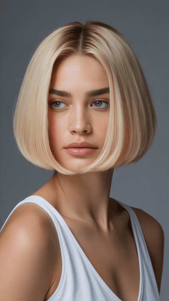  Precision Cut Blonde Bob