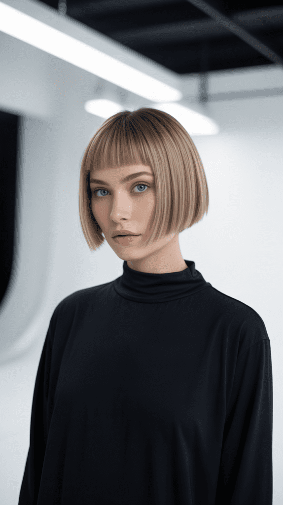 Precision Bob with Clean Lines