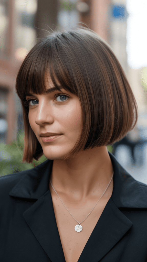  Angled Bob with Bangs