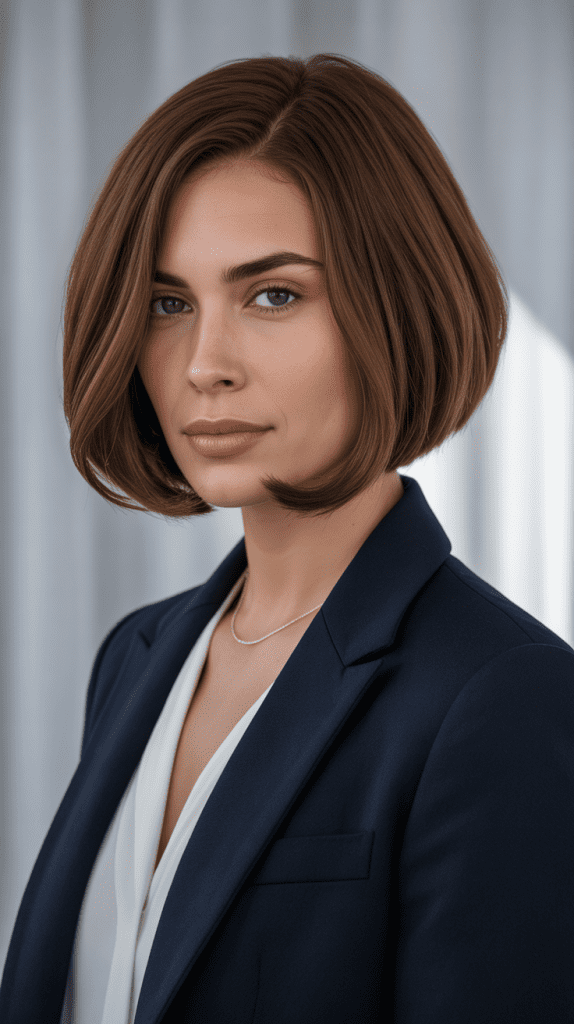 Sophisticated Jawline Bob