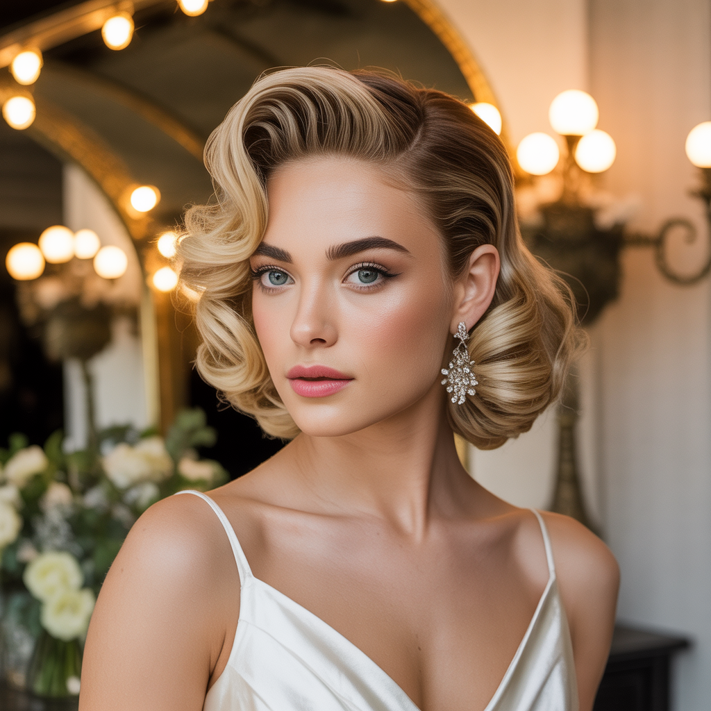 Romantic Side-Swept Bun