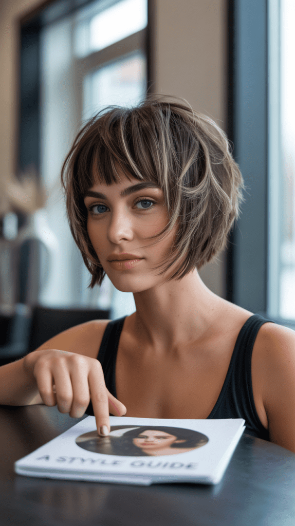 Customized Layered French Bob