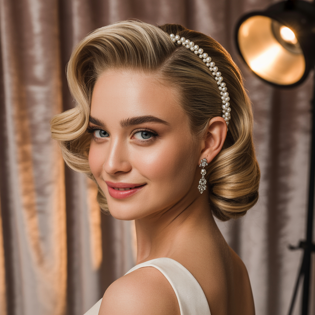 Classic Hollywood Glamour Updo