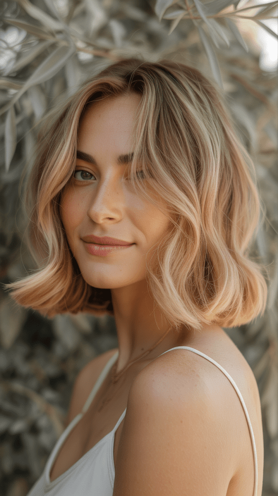 Face-Framing Honey Blonde Bob