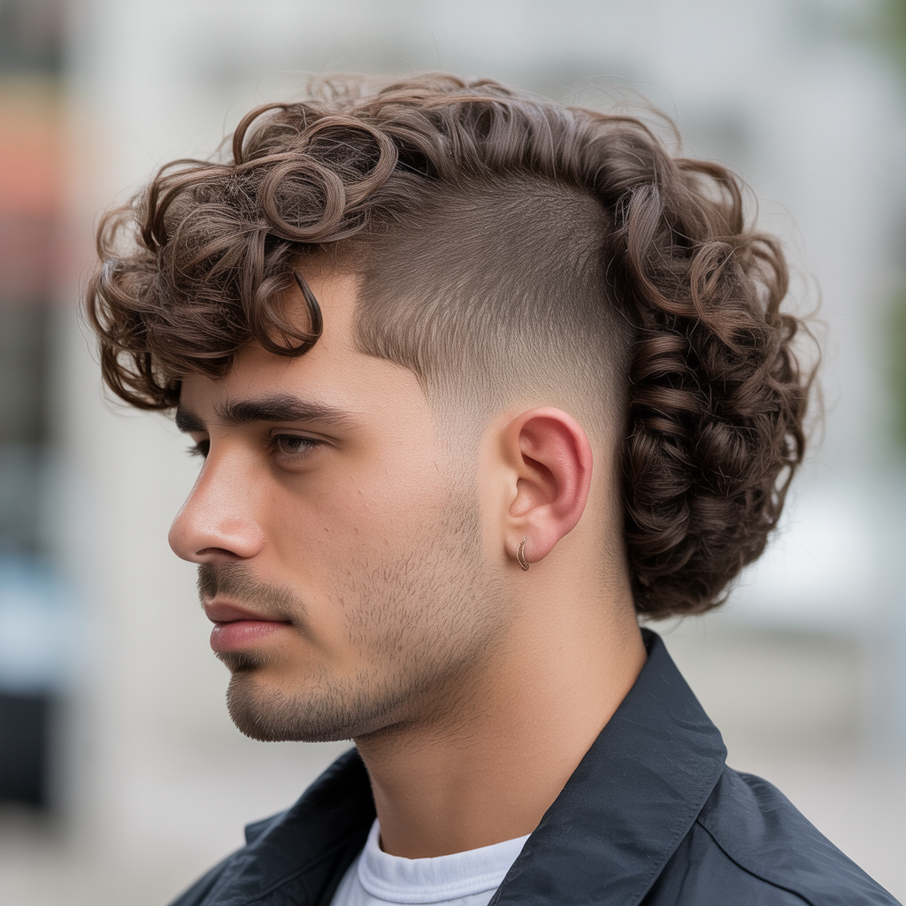 Mid Taper with Loose Curls