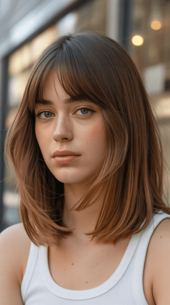 Jellyfish Cut with Curtain Bangs Integration