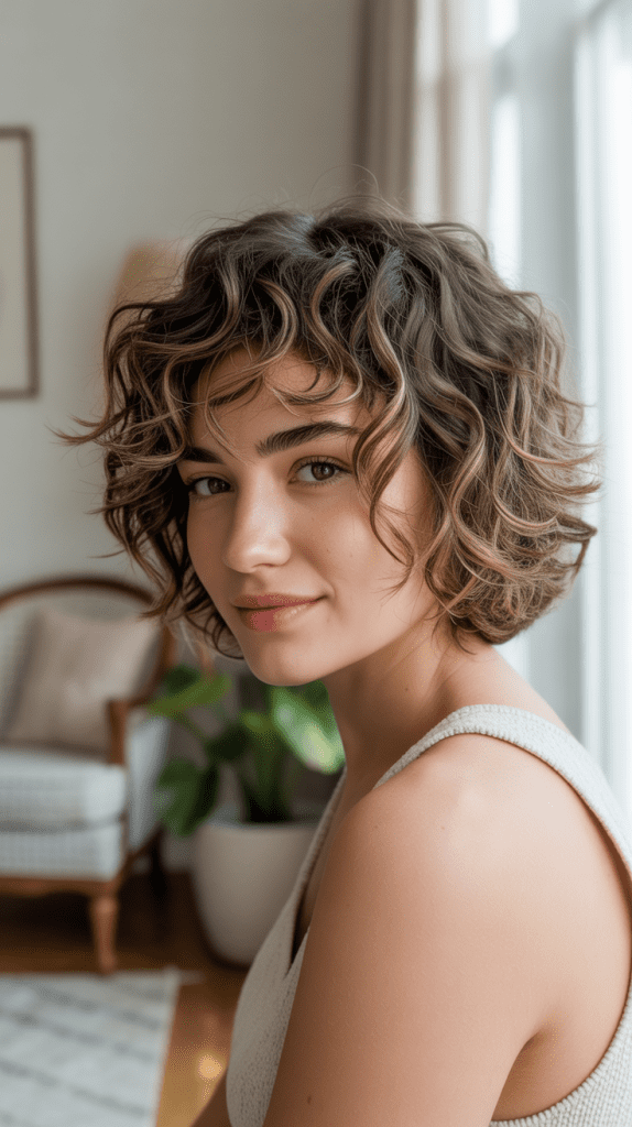 Textured Curly Bob