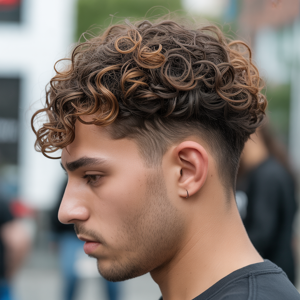 Textured Taper with Curl Enhancement