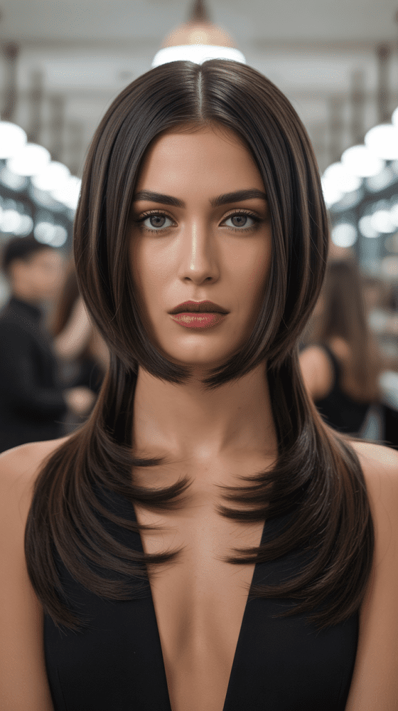 Inverted Long Bob with Extensions