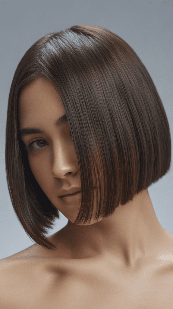 Sleek Straight Jawline Bob