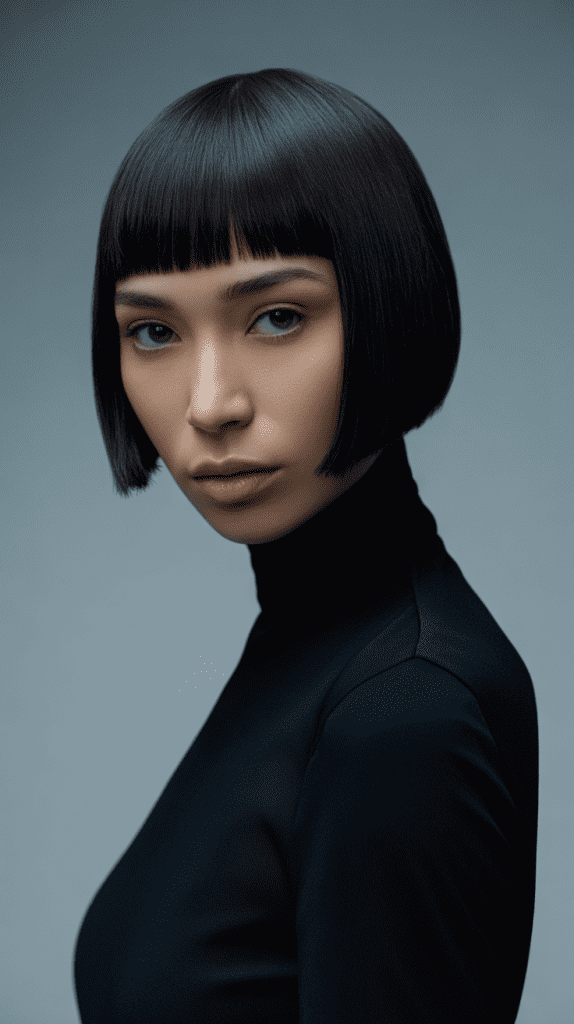 Sleek Straight French Bob