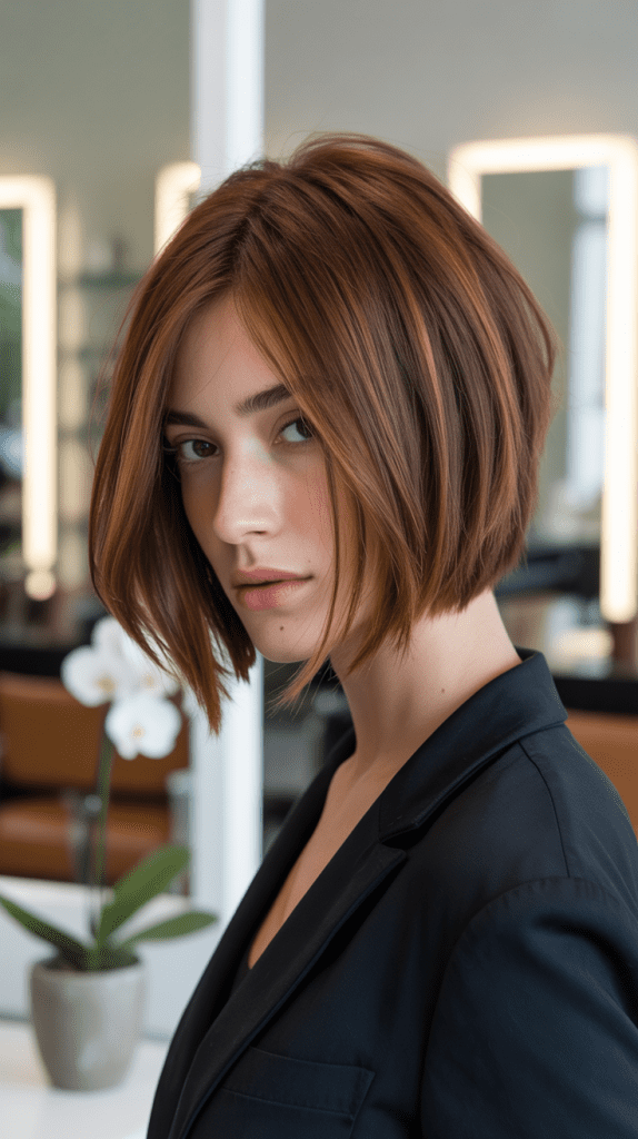 Textured Angled Long Bob