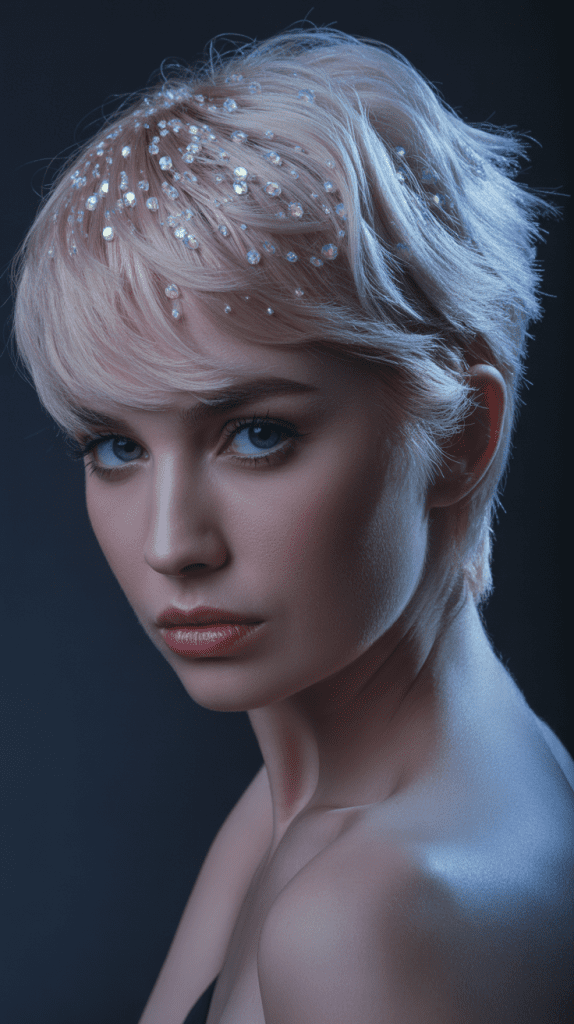 Crystalline Hair Gems