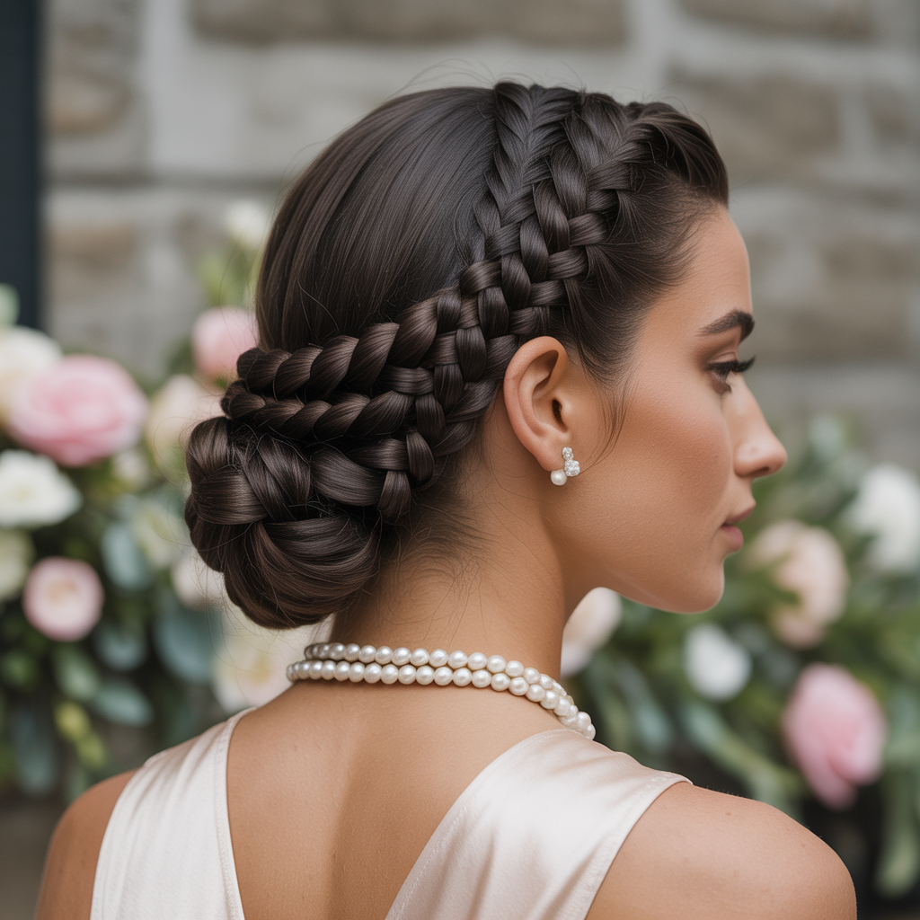 Sophisticated Twisted Rope Braid Chignon