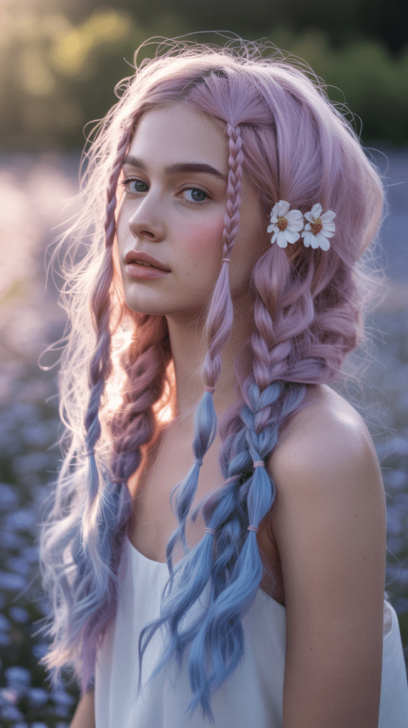 Romantic Jellyfish with Loose Braids