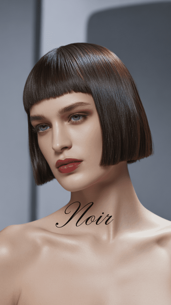 Straight Choppy Bob with Bangs