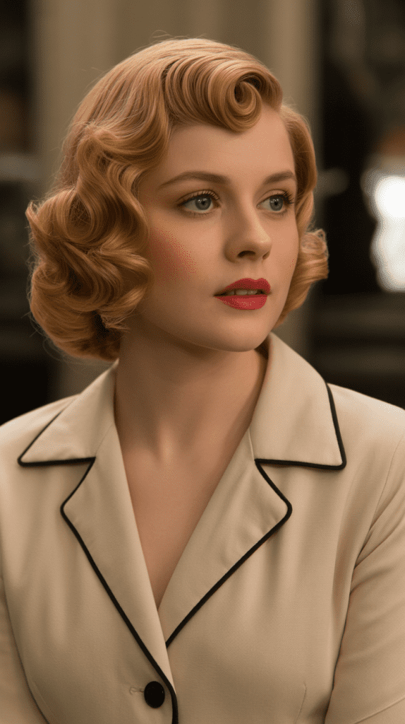 Vintage-Inspired Pin Curls Bob