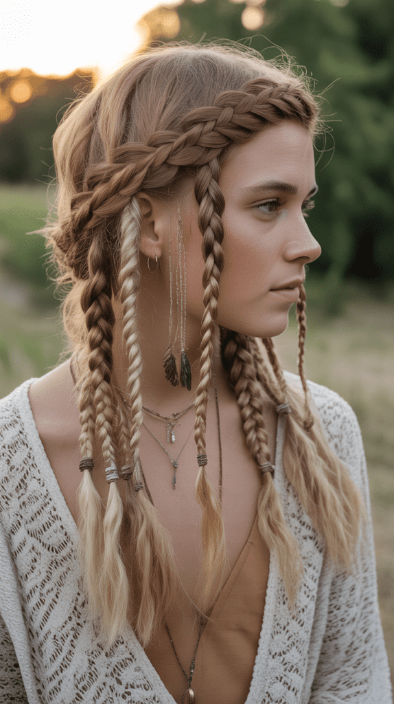 Bohemian Jellyfish with Multiple Braids