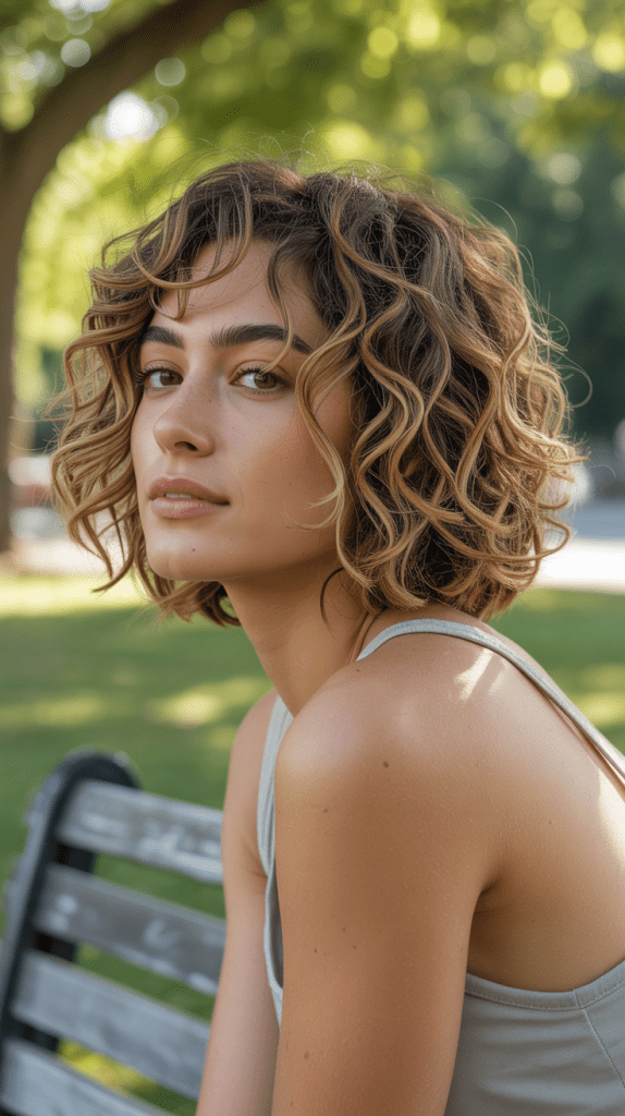 Messy Textured Bob for Effortless Style