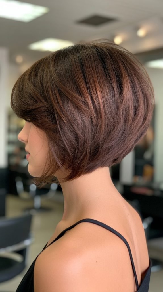 Graduated French Bob with Stacked Back