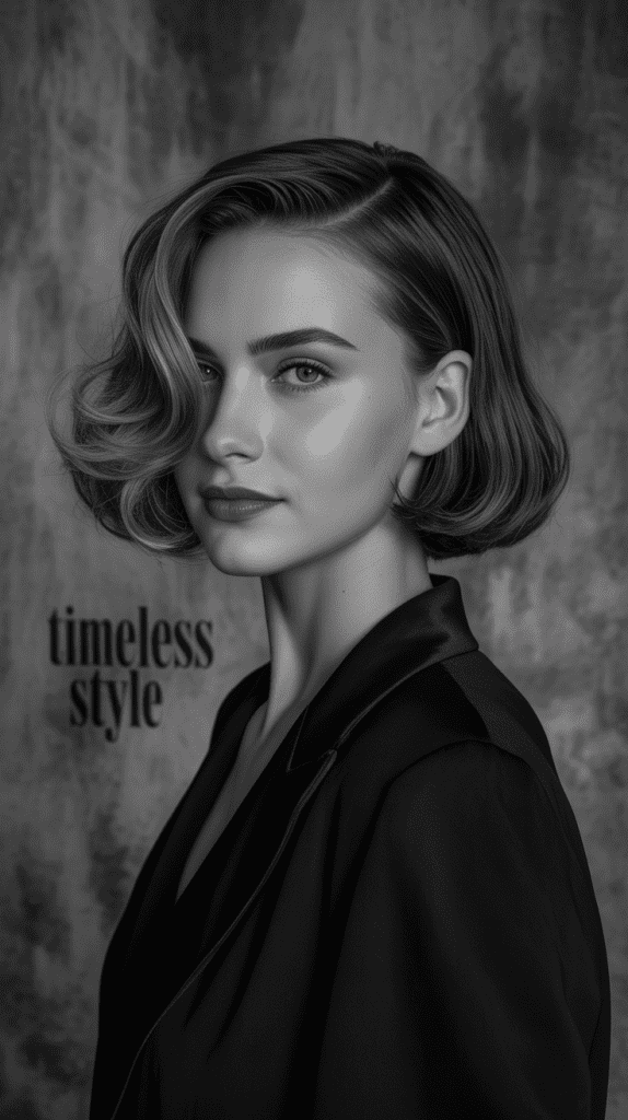  Vintage-Inspired Bob with Modern Undercut Twist