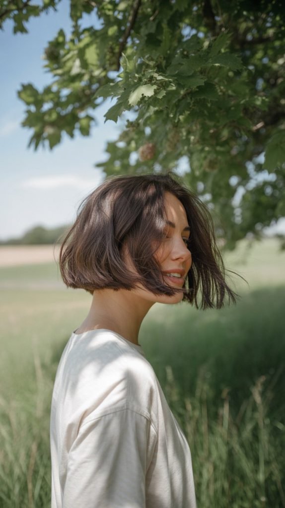 Messy Ear-Length Bob