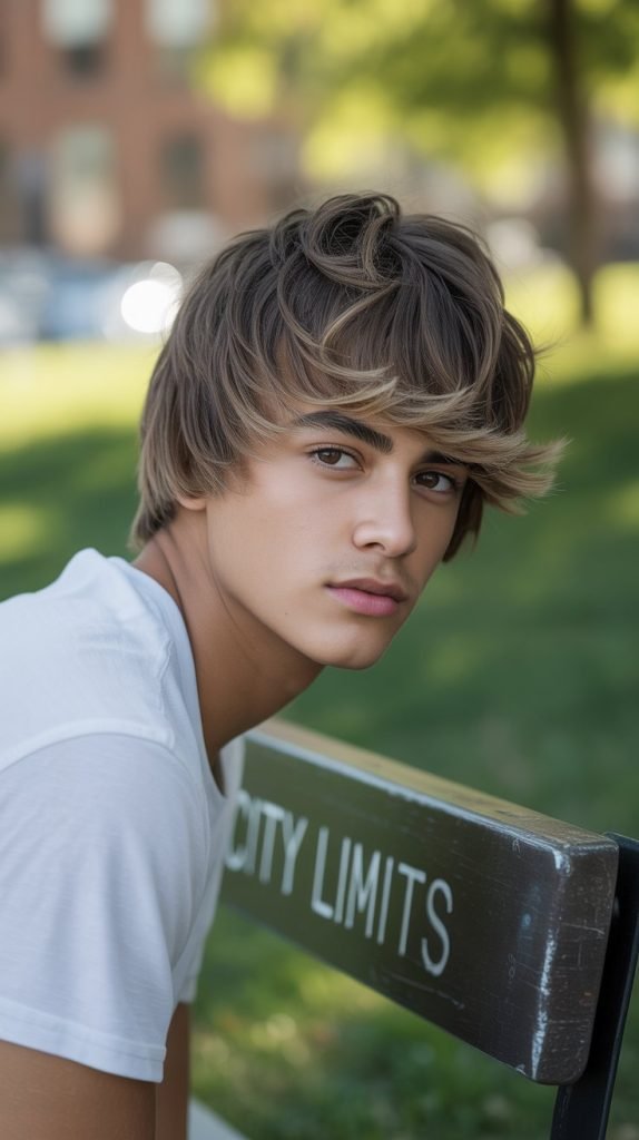 Textured Mullet with Choppy Layers