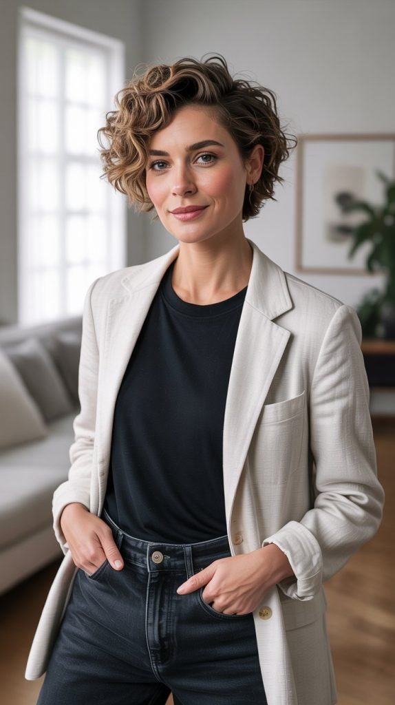 8. Curly Pixie Grow-Out