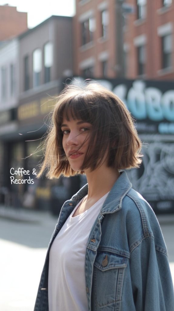 Shaggy Ear-Length Bob