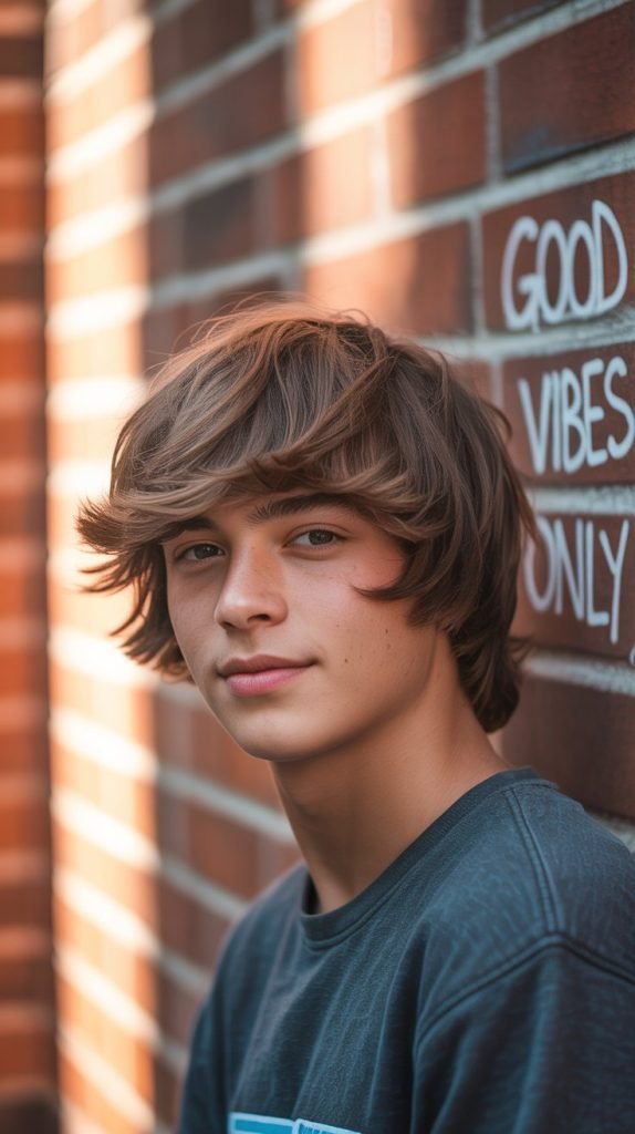 Shaggy Mullet with Face-Framing Layers