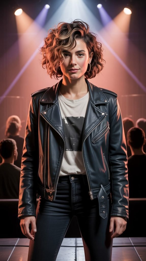 Textured Side Fringe with Curly Shag