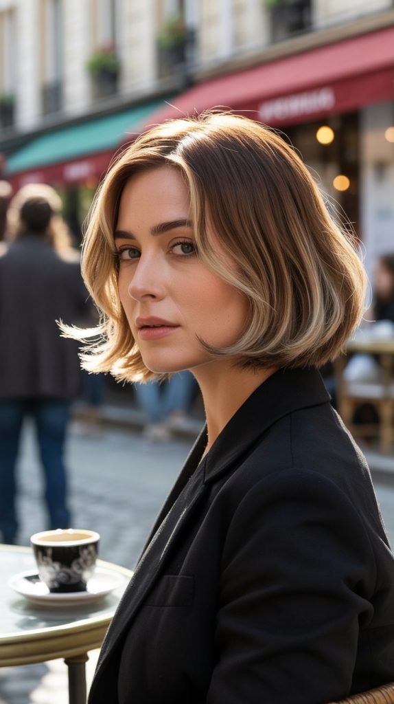 French Bob with Subtle Highlights