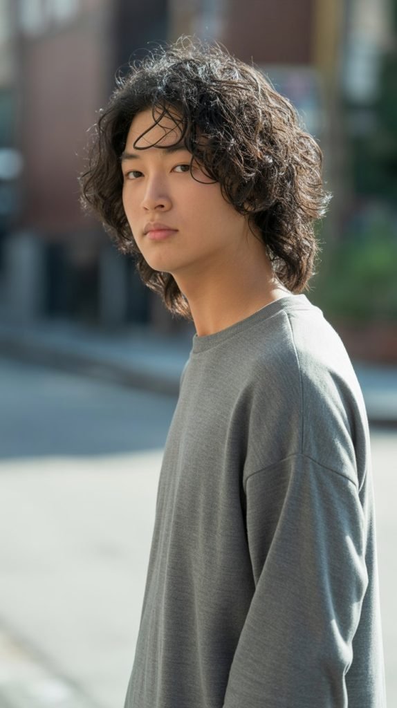 Long Hair with Natural Air-Dried Texture