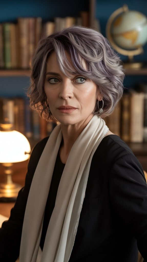 Feathered Bob with Peek-a-Boo Highlights