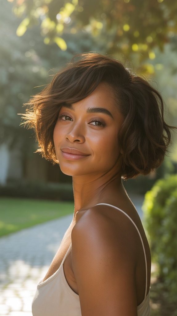  Tousled Feathered Bob