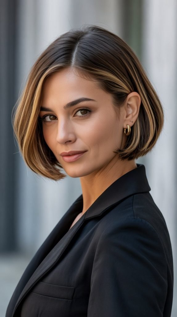 Micro Bob with Subtle Highlights