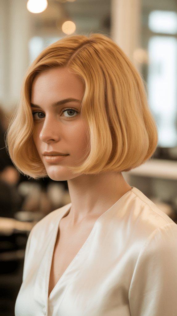 Timeless French Bob with Classic Blonde