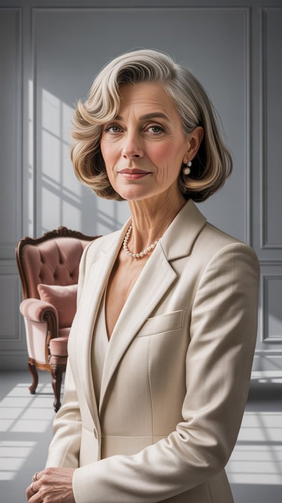 14. Long Bob with Side Bangs