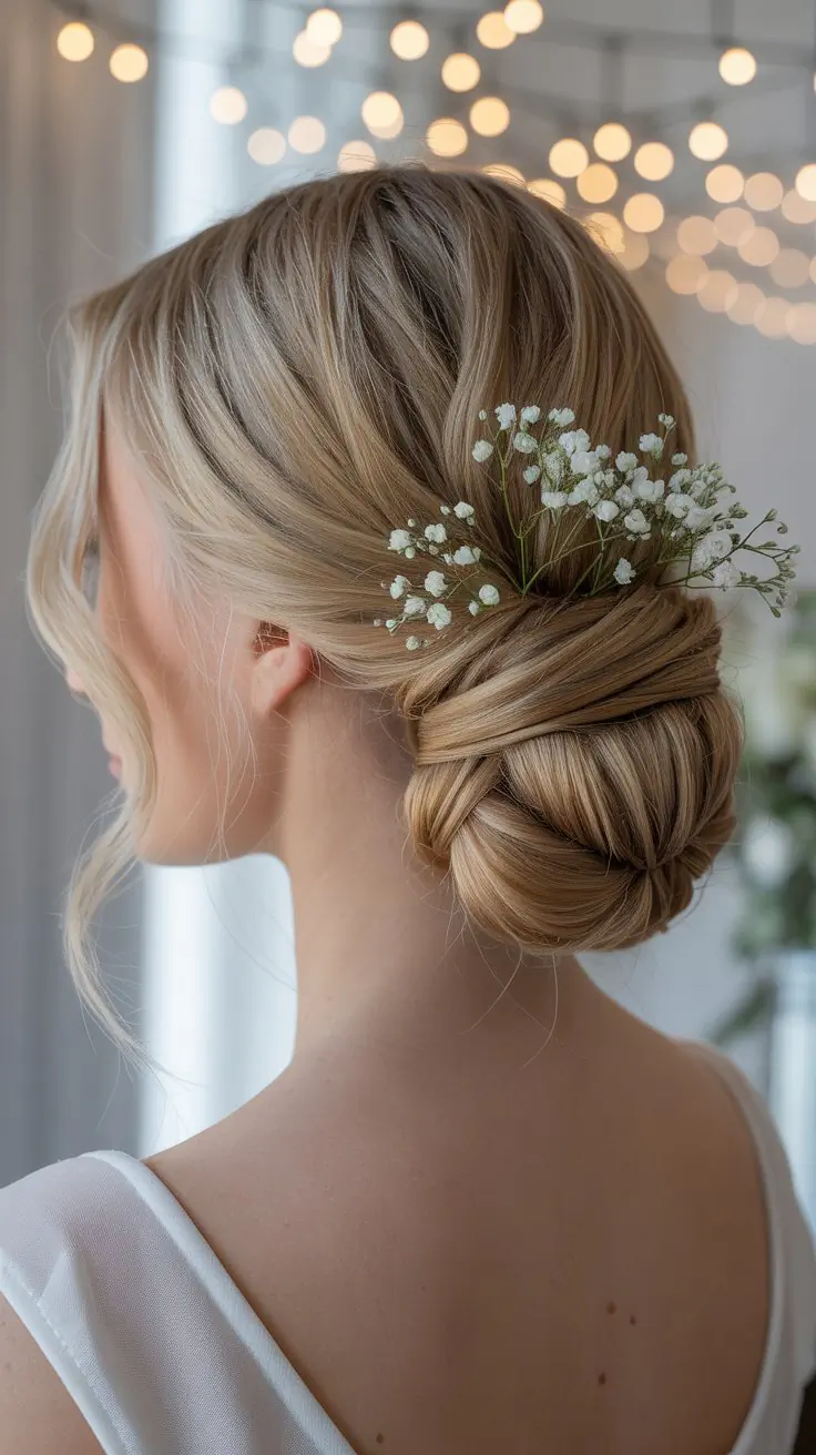 Twisted Low Side Bun