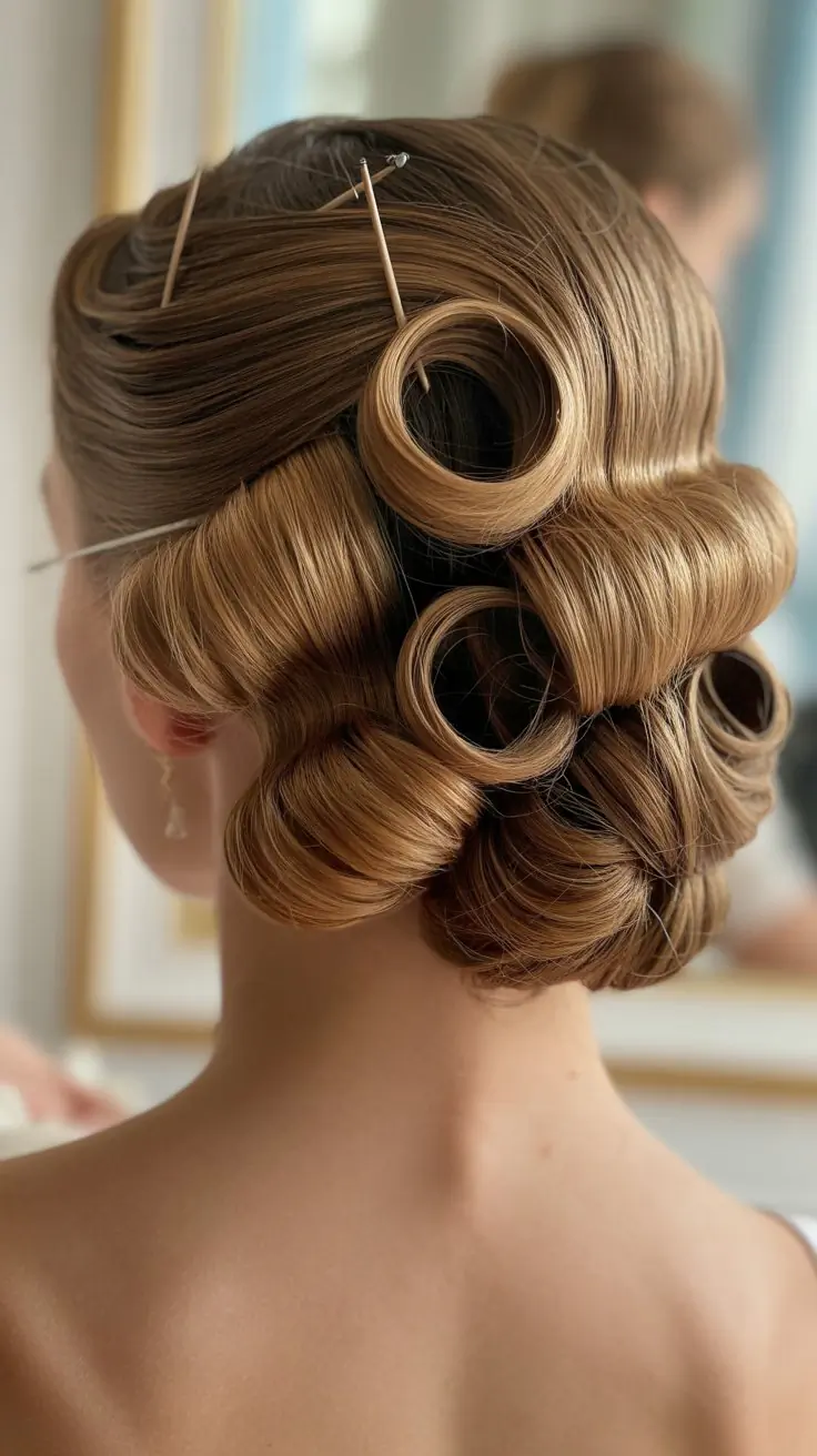 Vintage Rolled Updo